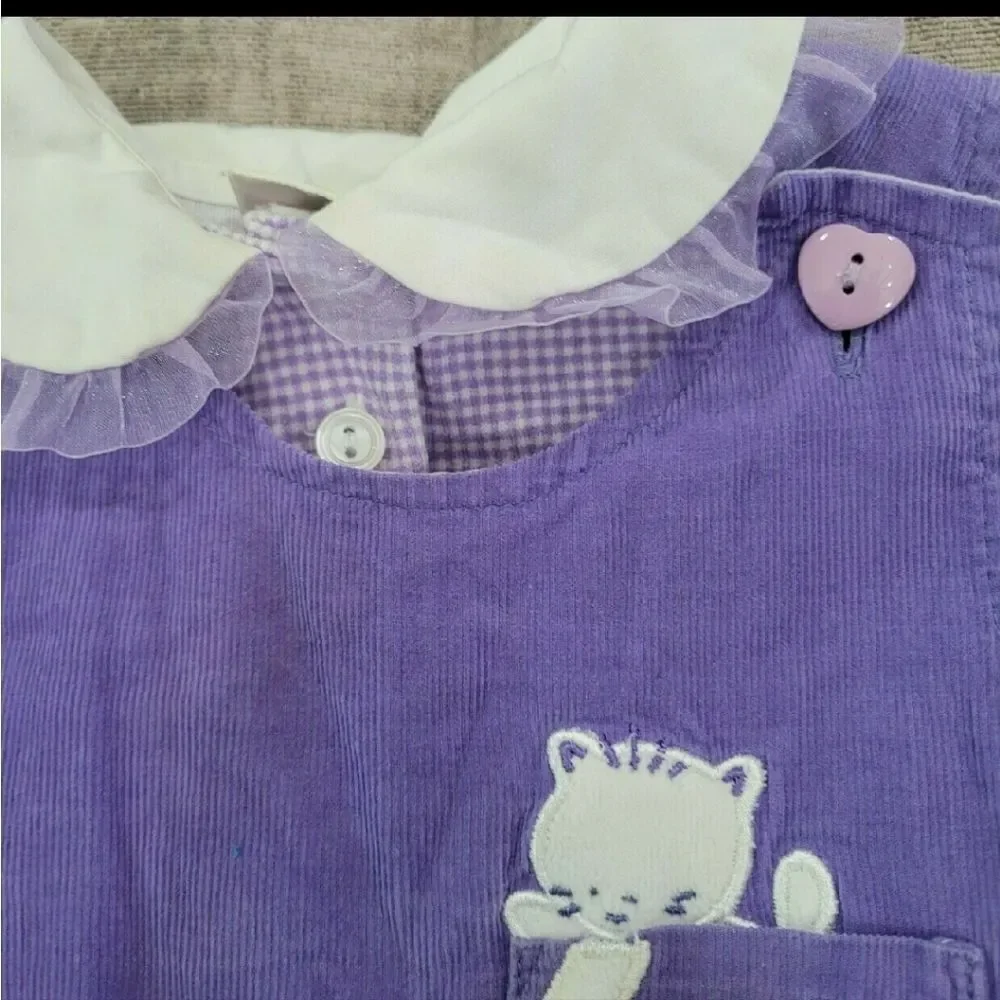 purple corduroy cat jumper